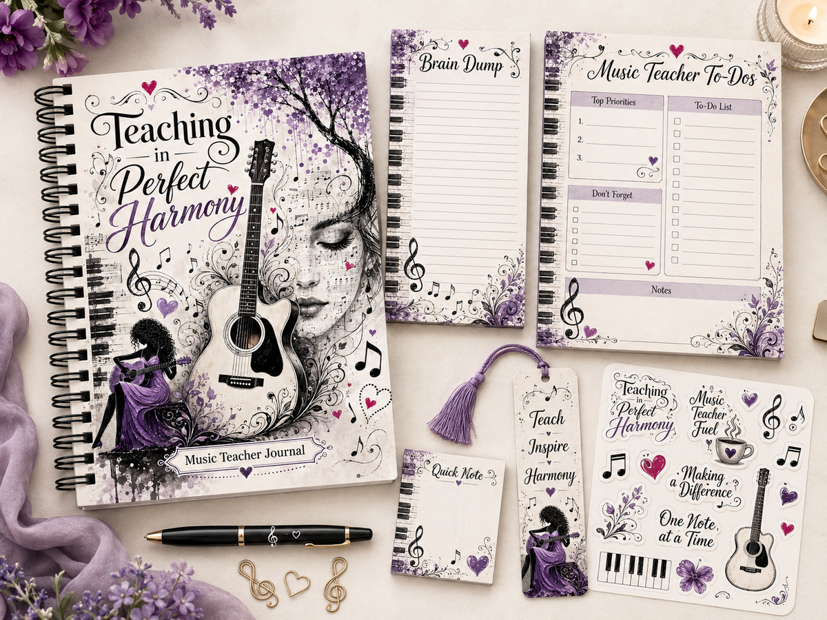 Teaching in Perfect Harmony β Music Teacher Stationery Bundle π΅π