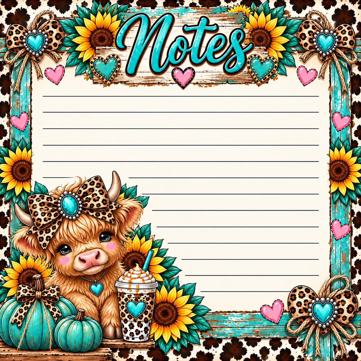 Sassy Little Cowgirl Notes Bundle