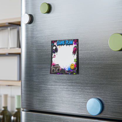 Game Plan Post-it Note Pad — Retro Gamer & Skate Graffiti Sticky Notes