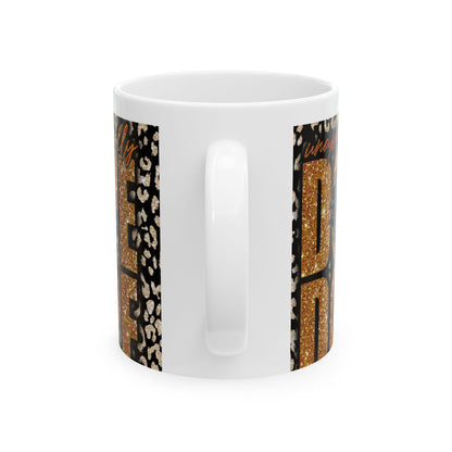 Leopard Gold 'Unapologetically Dope Ceramic Mug – 11oz & 15oz