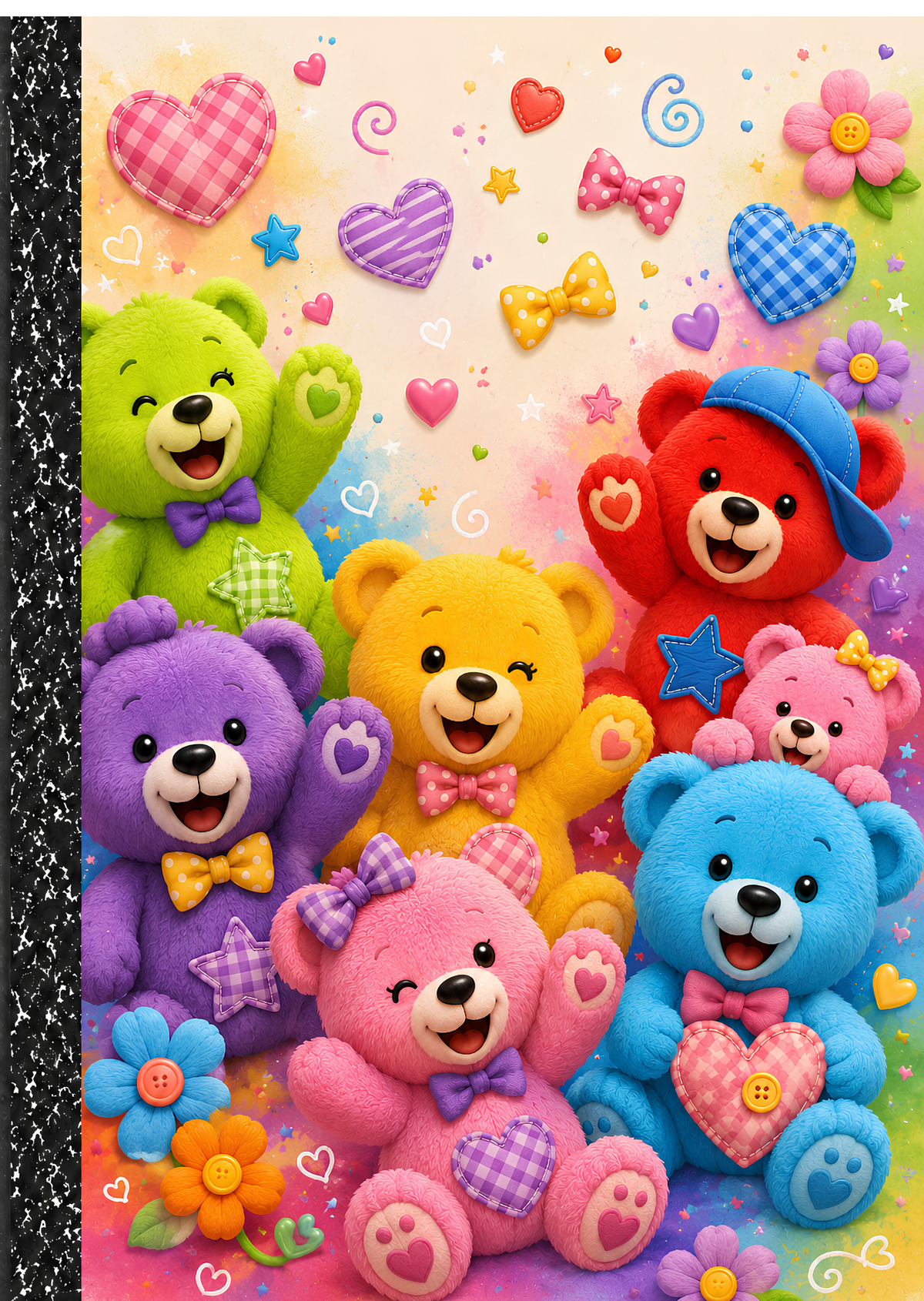 Printed Bearable Love Composition Notebook