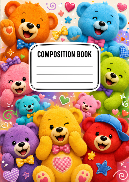 Printed Bearable Love Composition Notebook