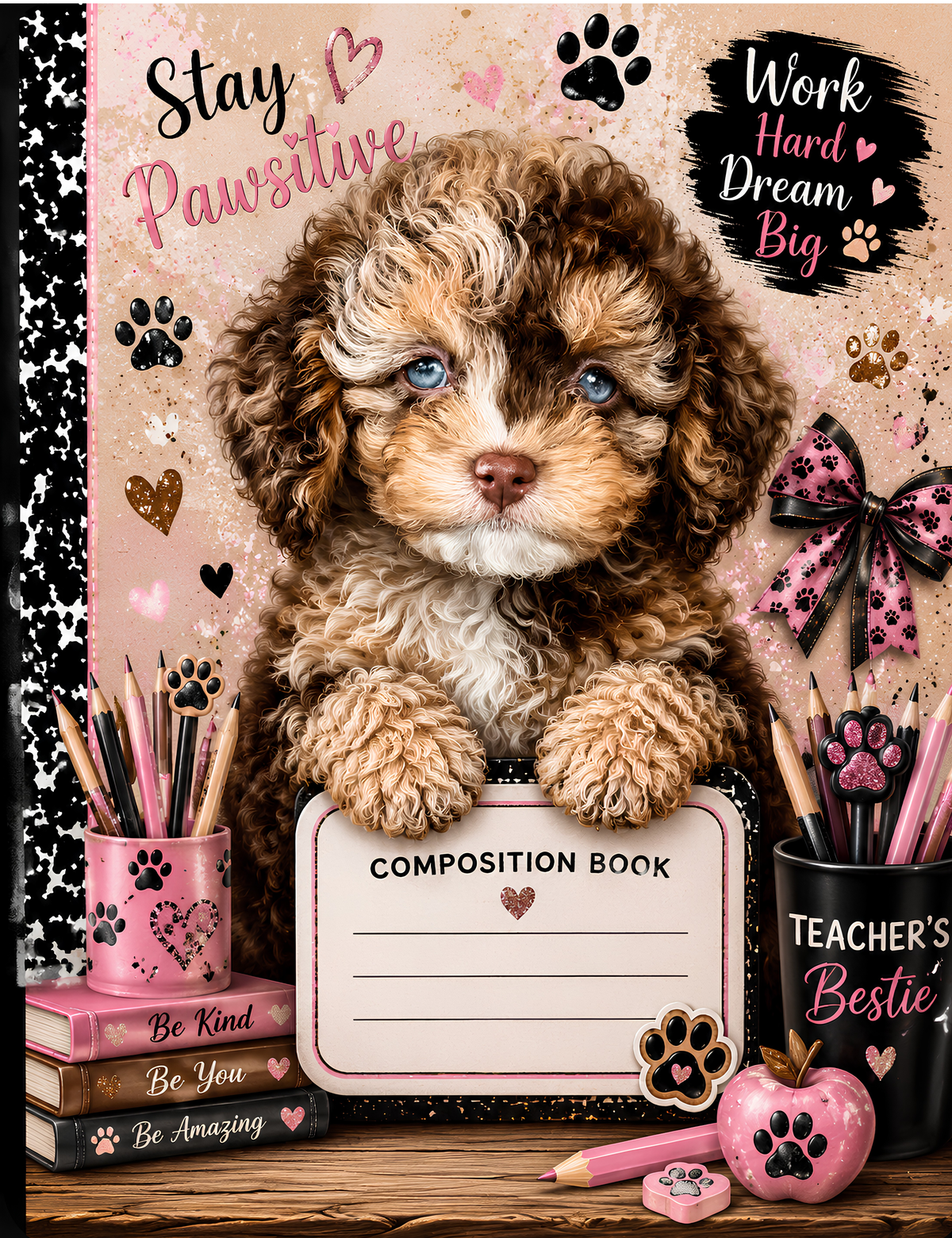 Little Paws Big Dreams Digital Composition Notebook