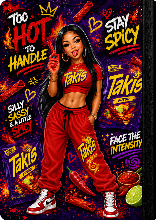 Too Hot To Handle Printed Composition Notebook