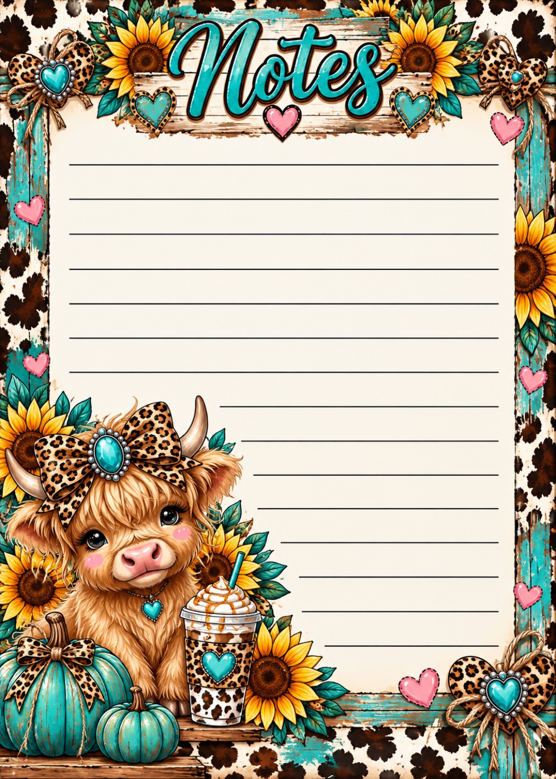 Sassy Little Cowgirl Notes Bundle