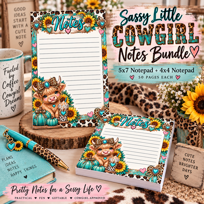 Sassy Little Cowgirl Notes Bundle