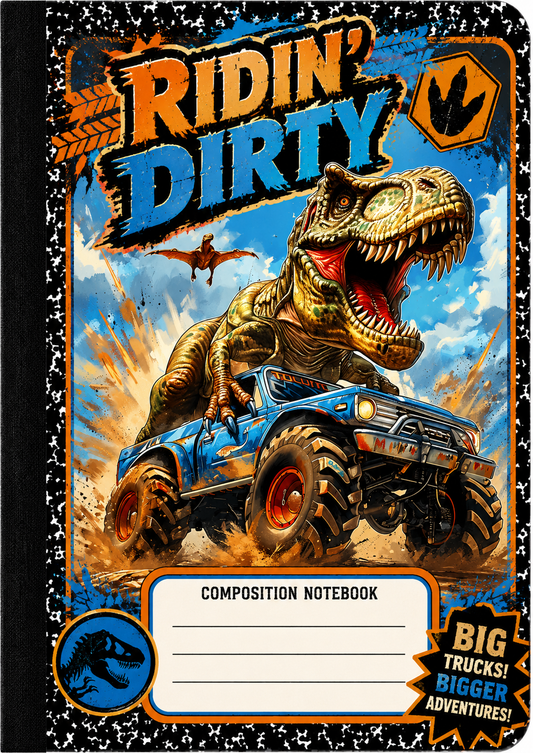 Printed Ridin Dirty Composition Notebook