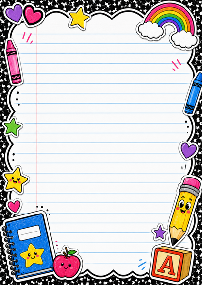 Kindergarten Ready To Learn Digital Composition Notebook