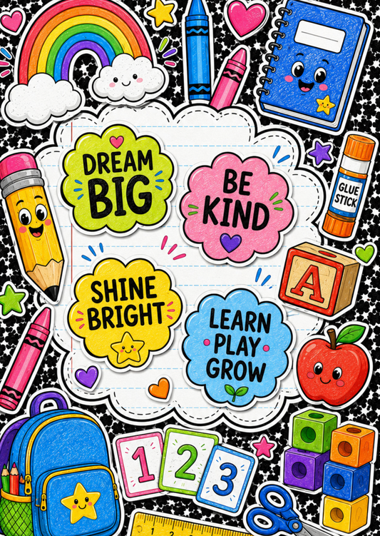 Printed Kindergarten Ready To Learn Composition Notebook