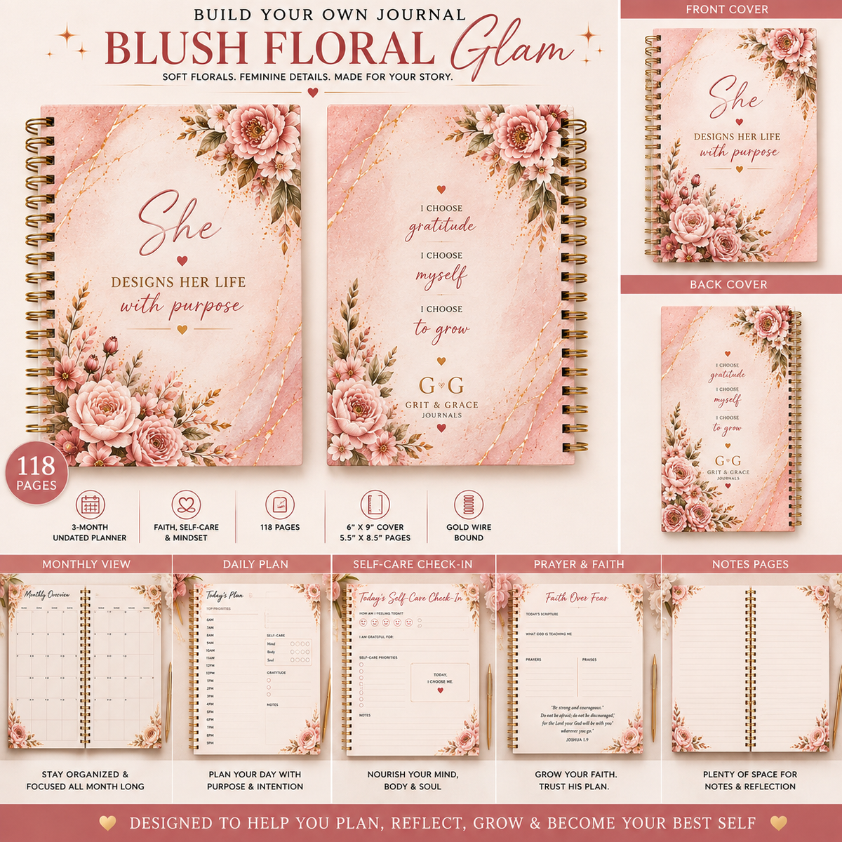 Blush Floral Glam