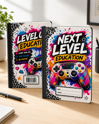 Level UP Your Education Digital Composition Notebook