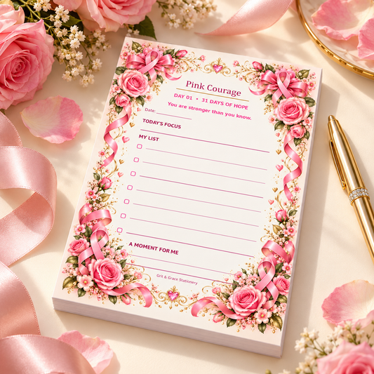 Pink Courage Daily Planner