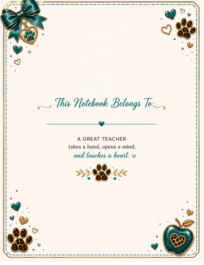 Teacher's Pet German Shepherd Digital Composition Notebook