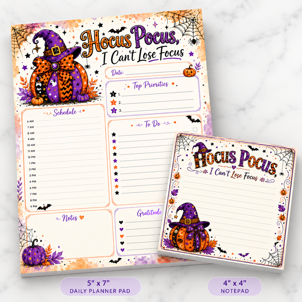 Hocus Pocus, I Can’t Lose Focus Planner Bundle 🎃✨