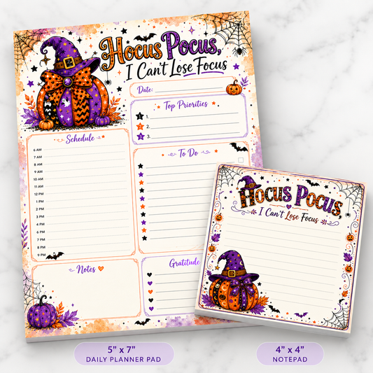 Hocus Pocus, I Can’t Lose Focus Planner Bundle 🎃✨