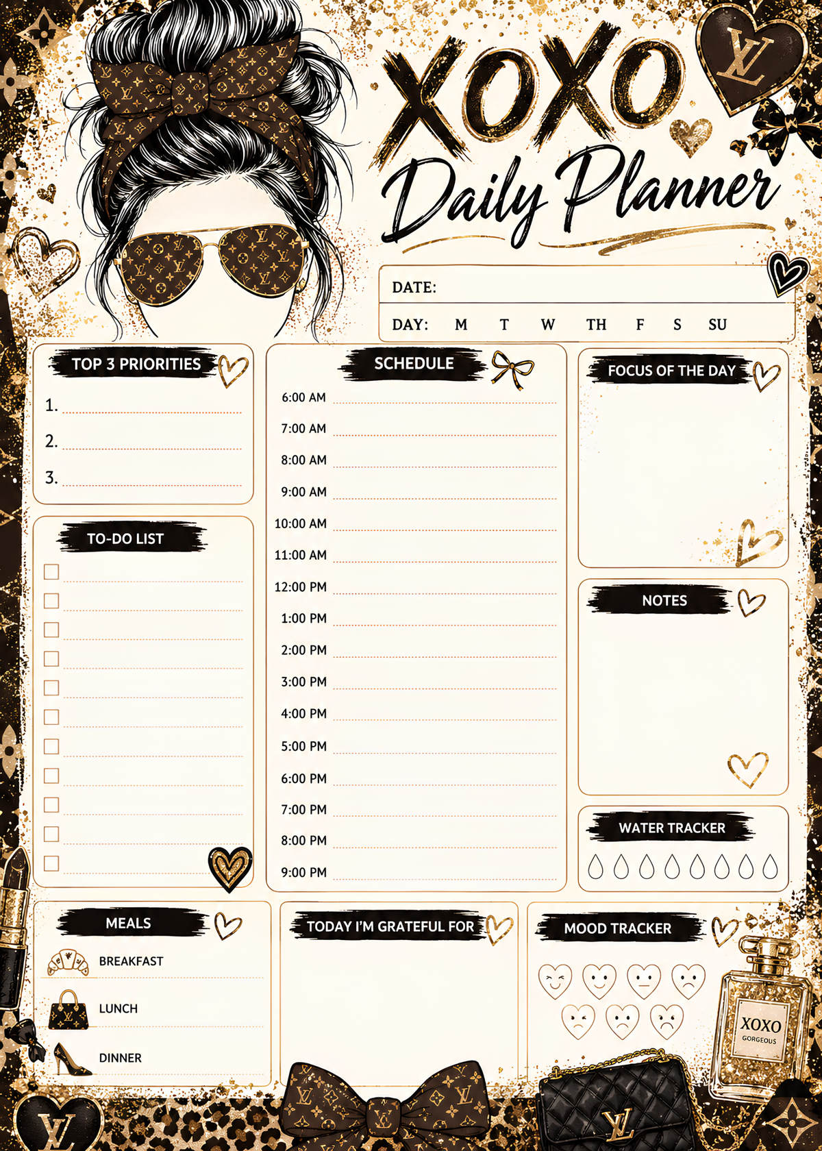 XOXO Daily Planner